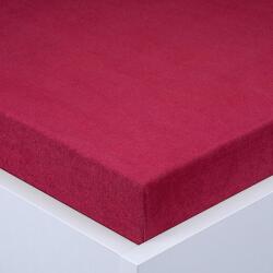 decoDoma Cearşaf cu elastic frotir EXCLUSIVE culoarea vinului 160 x 200 cm