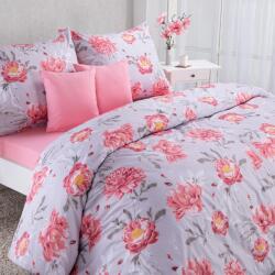 decoDoma Set lenjerii de pat pentru familii CHRISTINNE, cu cearceafuri şi feţe pernuţe set 4 piese pentru un pat simplu Lenjerie de pat