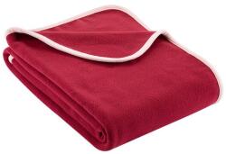 decoDoma Pătură fleece culoarea vinului Patura