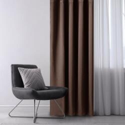 decoDoma Draperie groasă blackout RESTILO maro închis 140 x 245 cm 1 buc