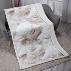 decoDoma Pătură cu blăniţă 3D VISURI DE MIEL 140 x 200 cm Patura