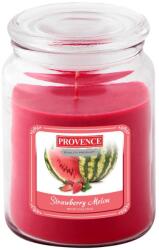 Provence Lumanare în sticlă cu capac, căpşuni şi pepene verde