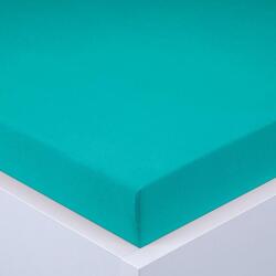 decoDoma Cearşaf cu elastic jersey EXCLUSIVE verde turcoaz 180 x 200 cm
