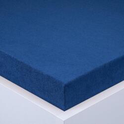 decoDoma Cearşaf cu elastic frotir EXCLUSIVE de culoare albastru regal 160 x 200 cm