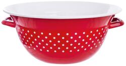 Orion Castron emailat, roşu cu buline diametru 34 cm Castron
