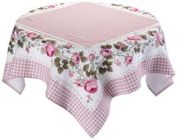 decoDoma Fată de masă centrală cu imprimeu TRANDAFIRI ÎNFLOREȘTE 85 x 85 cm Fata de masa