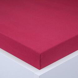 decoDoma Cearşaf cu elastic jersey EXCLUSIVE culoarea vinului set 2 buc 90 x 200 cm