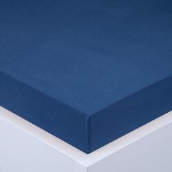 decoDoma Cearşaf cu elastic jersey EXCLUSIVE de culoare albastru regal 160 x 200 cm