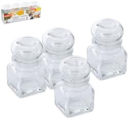 Orion Borcan din sticlă pentru mirodenii 120 ml 4 bucăţi Solnita condimente