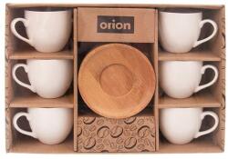 Orion Set de 6 ceşti cu suport BAMBUS 110 ml