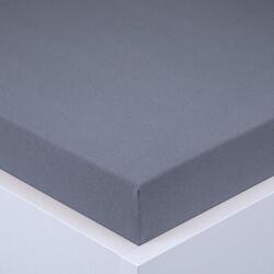 decoDoma Cearşaf cu elastic jersey EXCLUSIVE antracit 180 x 200 cm