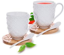 Orion Cană cu suport şi linguriţă pentru doi BAMBUS 370 ml