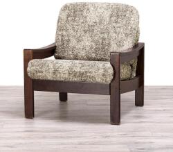 Gaico Huse bielastice MARMO bej fotoliu cu manere de lemn (l. 40 - 70 cm)
