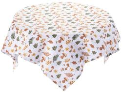 decoDoma Fată de masă centrală cu imprimeu CIUPERCI 85 x 85 cm Fata de masa