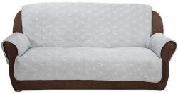 decoDoma Cuverturi cu brațe CRYSTAL gri fotoliu triplu - şezut 170 cm