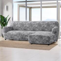 Gaico Huse bielastice MARMO gri canapea cu otoman dreapta (l. 170 - 300 cm)