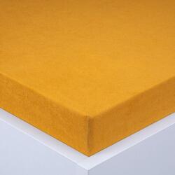 decoDoma Cearşaf cu elastic frotir EXCLUSIVE muştar 180 x 200 cm