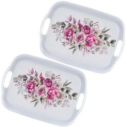 BANQUET Set de tăvi din melamină ROSES 36 x 25, 5 cm 2 buc Tava