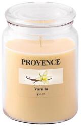 Provence Lumânare în sticlă cu capac, vanilie