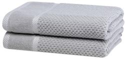 decoDoma Set de 2 prosoape de baie din frotir MODENA gri 70 x 140 cm Prosop