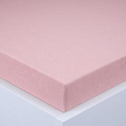 decoDoma Cearşaf cu elastic frotir EXCLUSIVE roz prăfuit 90 x 200 cm