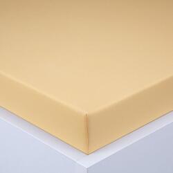 decoDoma Cearşaf cu elastic jersey EXCLUSIVE galben 160 x 200 cm