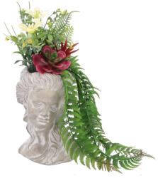 AdTrend Plante artificiale multicolore in ghiveci 18 x 14 x 34 cm (107027A)
