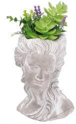 AdTrend Plante artificiale suculente verzi in ghiveci III 18 x 14 x 34 cm (107026D)