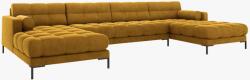 Micadoni Coltar modular Mamaia 383 x 185 cm panoramic "U" tapiterie catifea Velvet (MH170)