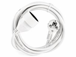BERGE Prelungitor electric 3m, 1 priză cu împământare, alb (PZ-V017)