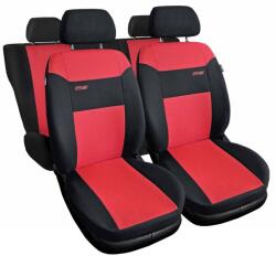AUTO-DEKOR Huse auto universale textile RS roșii potrivite pentru Daewoo Kalos