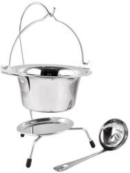 MagicHome Set pentru servire ceaun, din inox, 0.8 L, 3 piese, Magic Home (801835) - edanco Ceaun
