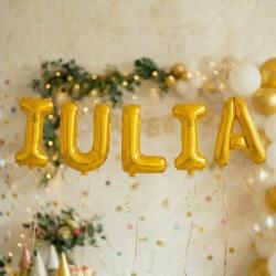 Flippy Baloane Folie Metalizate, Flippy, Set IULIA, Heliu sau Aer, Pai inclus, 40 cm, Auriu (177267)