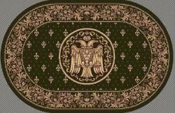 Delta Carpet Covor Lotos, Model Bisericesc, 15077, Verde, Oval, Diverse Dimensiuni, 1800 gr mp (2211698921760) Covor