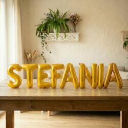 Flippy Baloane Folie Metalizate, Flippy, Set STEFANIA, Heliu sau Aer, Pai inclus, 40 cm, Auriu (177258)