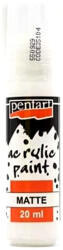 Pentart matt akril festék, fehér, 20 ml