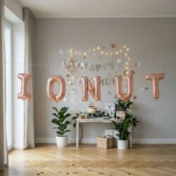 Flippy Baloane Folie Metalizate, Flippy, Set IONUT Heliu sau Aer, Pai inclus, 40 cm, Rose Gold (177502)