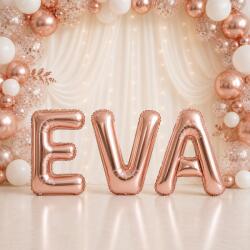 Flippy Baloane Folie Metalizate, Flippy, Set EVA, Heliu sau Aer, Pai inclus, 40 cm, Rose Gold (177683)