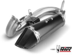  Tobă finală MIVV Delta Race pentru Ducati Panigale V2 / Streetfighter V2, oțel inoxidabil negru