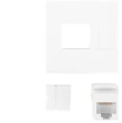 Lanberg RJ45 45x45 socket keystone cat (WS-4545-RJ45K-W)