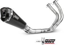  Sistem complet de evacuare MIVV Delta Race pentru Kawasaki Ninja 650 / Z650 (2017-2023), oțel inoxidabil negru