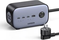 Ugreen Prelungitor smart Ugreen Nexode Pro, 100W, 3x AC 220V, 3x USB-C, 1x USB-A, Gri (CD270-60167)