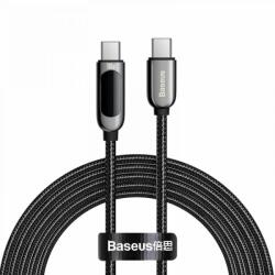 Baseus Cablu Baseus Display, USB-C la USB-C, 100W, Fast Charging, 2m, Negru (CATSK-C01)