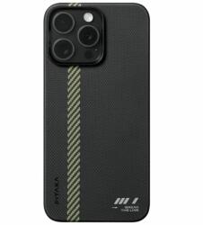 PITAKA Husa Pitaka MagEZ Case 5 Aramida, pentru iPhone 15 Pro, compatibila MagSafe, Break The Line (KI1501BTL)