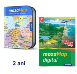 Moza Clasele primare - Atlas Geografic Digital Multilingv, 2 ani (MS-4093D-2)