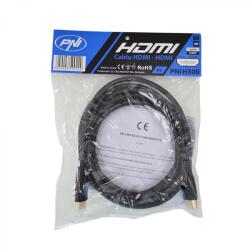 PNI CABLU HDMI Lungime: 3M, Versiune HDMI: 1.4, Lungime de banda: 10.5Gbps, Rezolutie max. suportata: FullHD 1080p, Conectori Placati cu aur (PNI-HDMI3M)