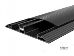 Multibrackets Plinta de mascare cabluri Multibrackets MB-5384, lungime 750 mm, aluminiu, negru (7350105215384) - voipshop