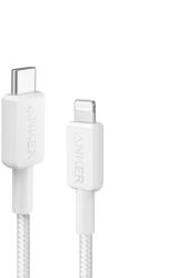 Anker Cablu Anker 322 USB-C la tip Lightning, MFI Certified, 0.9 m, Alb (A81B5H21)