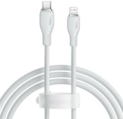 Baseus Cablu Baseus Pudding Series, 20W, Fast Charging, Lightning - USB-C, 2 metri, Alb (P10355701221-01)
