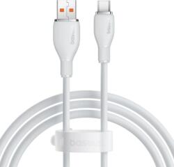 Baseus Cablu alimentare si date Baseus Pudding, Fast Charging, USB la USB Type- C 100W, lungime 1.2m, alb (P10355703221-00)